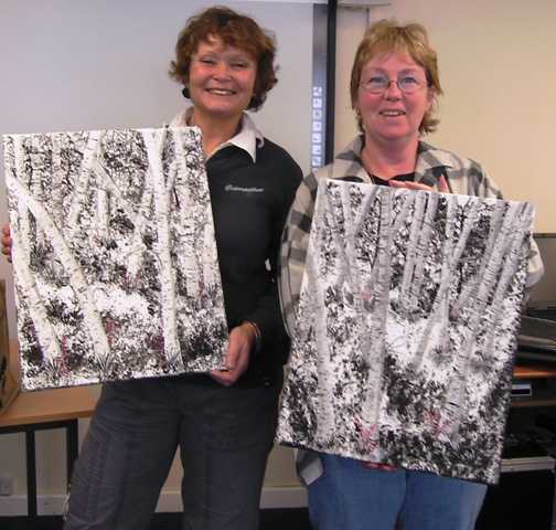 art class in shropshire with artist diane jennings